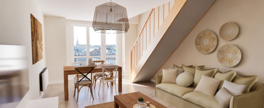 Appartement CV dernier étage avec ascenseur